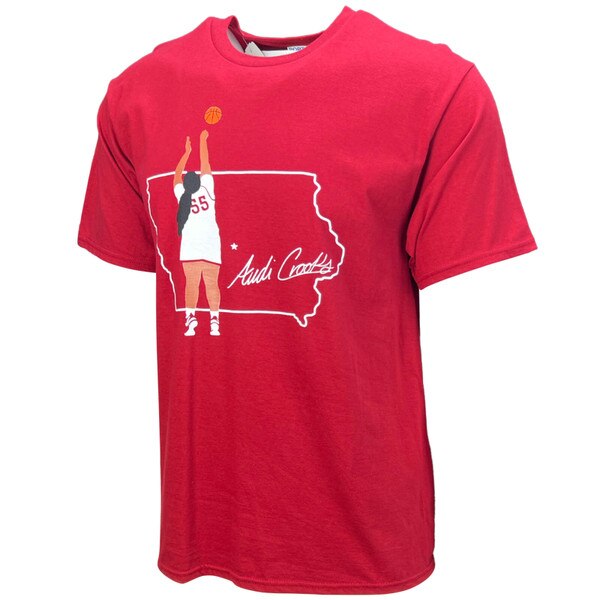 Audi Crooks State of Iowa Cardinal Short Sleeve T-shirt